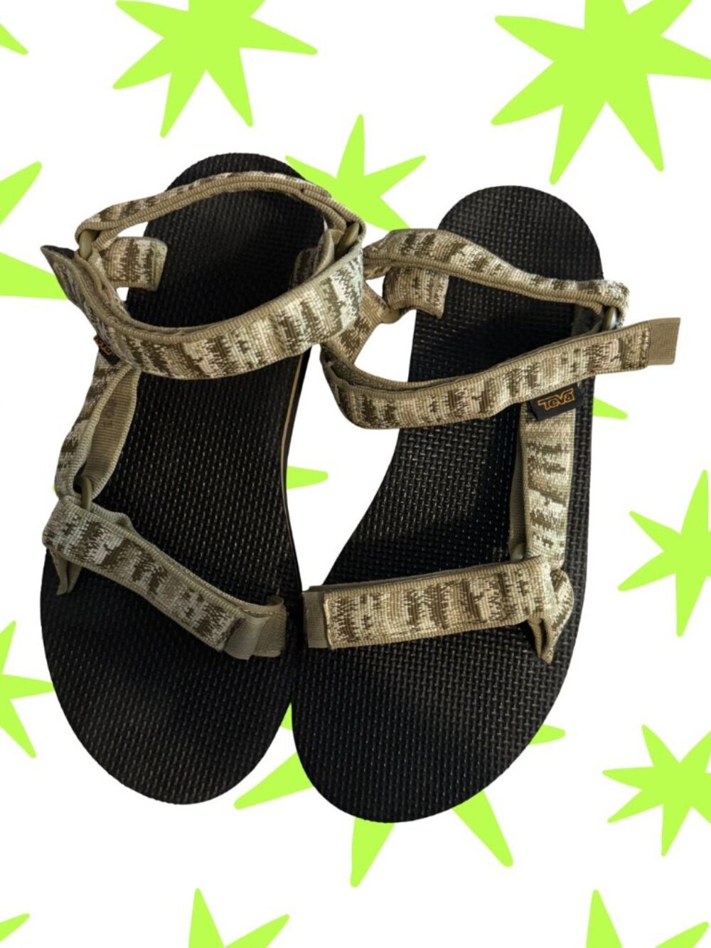 Teva Universal platform sandals green US 10